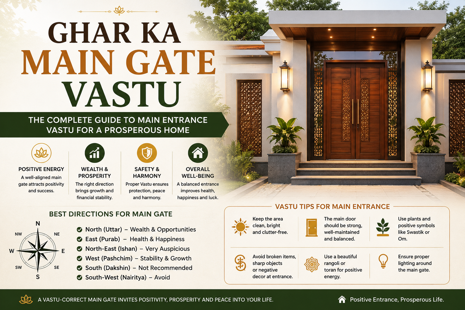 Ghar Ka Main Gate Vastu: The Complete Guide to Main Entrance Vastu for a Prosperous Home