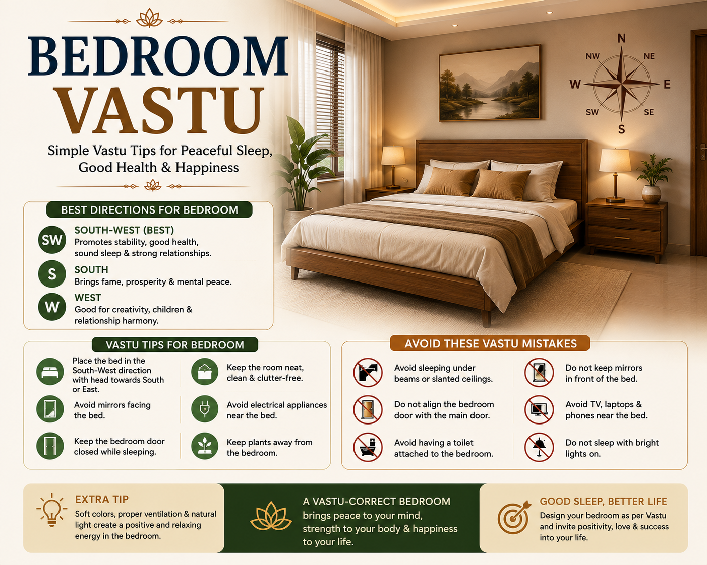 Bedroom Vastu: The Complete Guide to Direction, Bed Placement, and a Peaceful Sleep Space