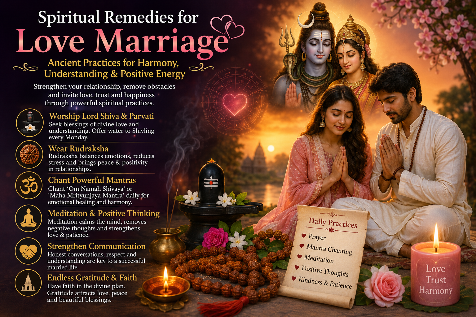 Spiritual remedies for love marriage
