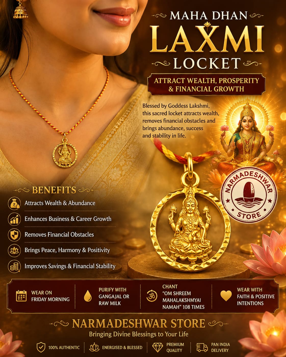 Maha Dhan Lakshmi Locket