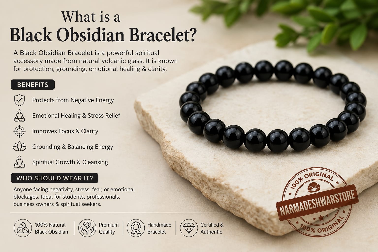 What is a Black Obsidian Bracelet