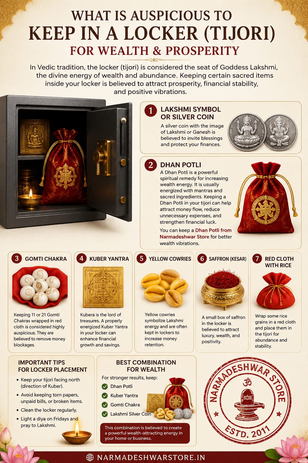 What Is Auspicious to Keep in a Locker for Wealth &amp; Prosperity