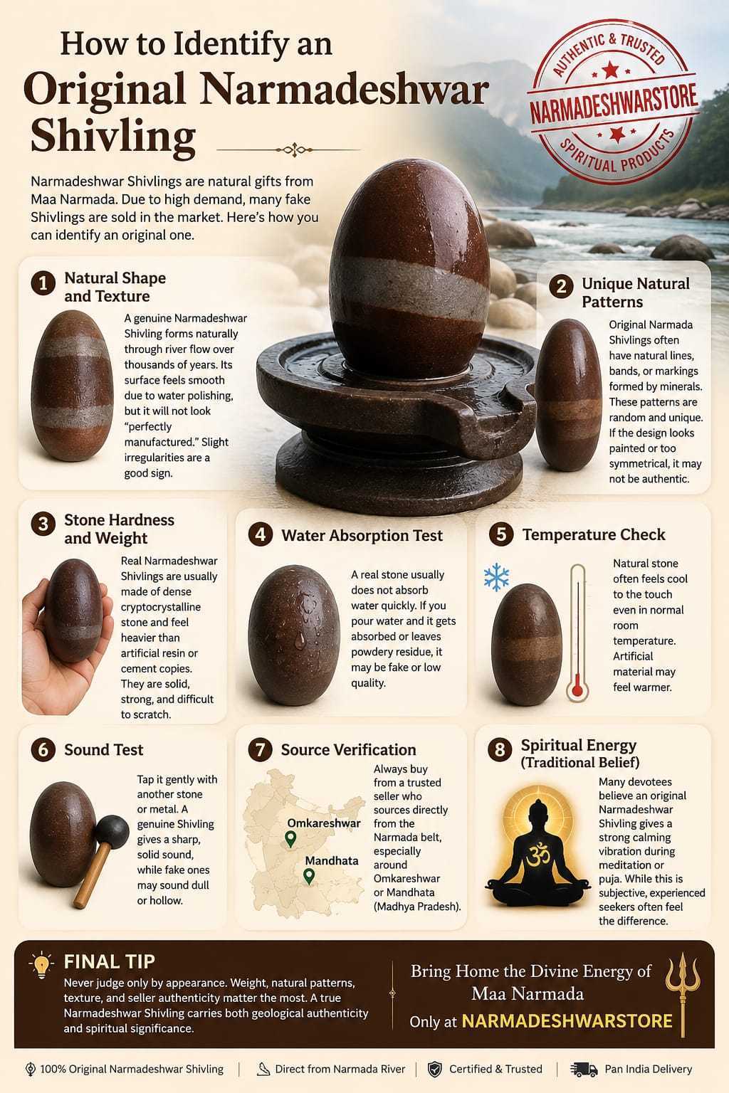 How to Identify an Original Narmadeshwar Shivling: A Complete Buyer's Guide