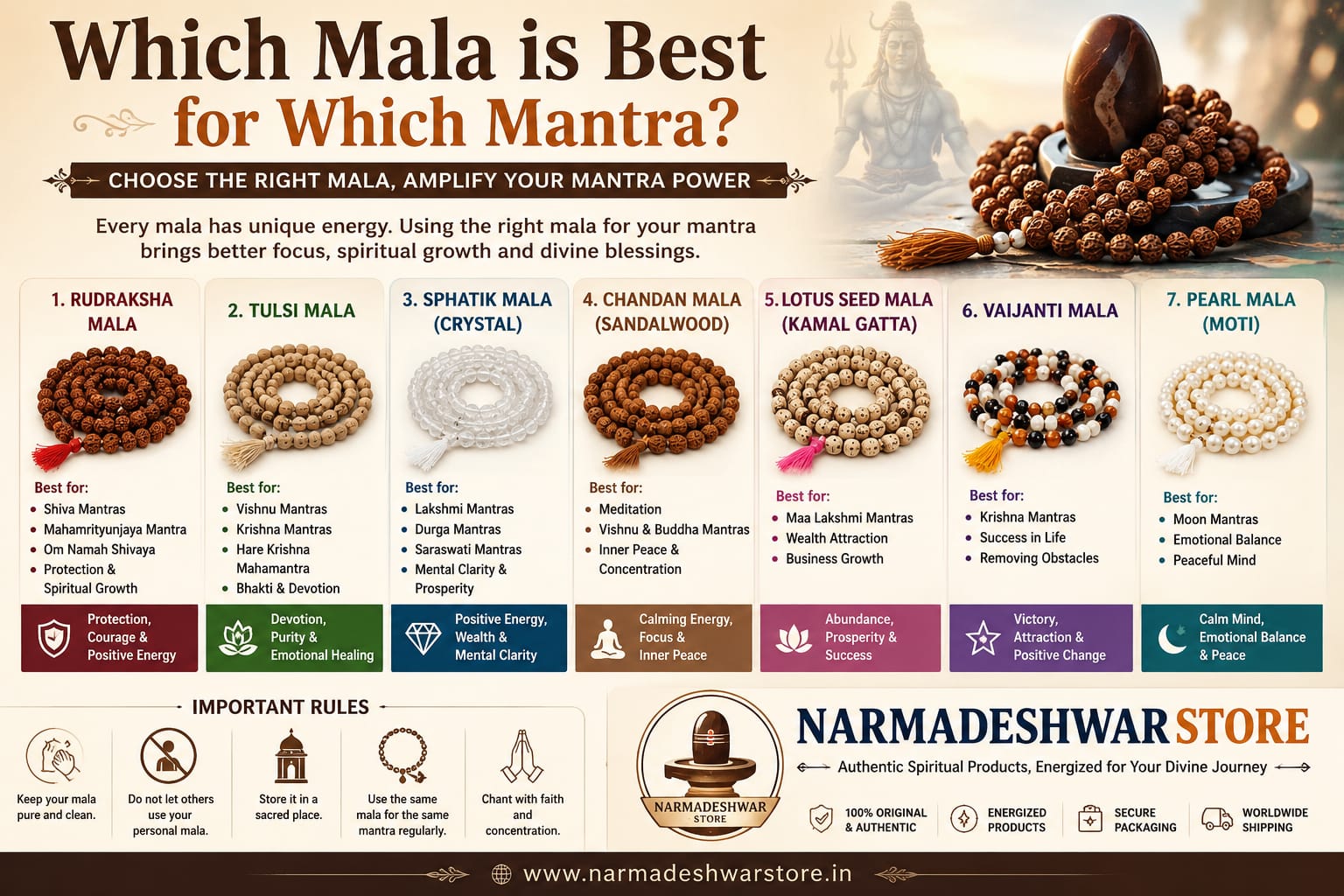 Which Mala Is Best for Which Mantra? A Complete Guide