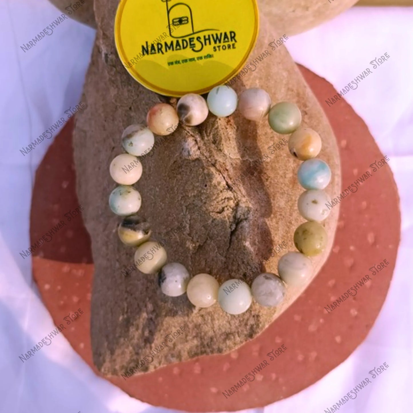 Amazonite Bracelet, Narmadeshwar Store Amazonite, Emotional Healing Stone, Anxiety Relief Crystal, Communication Stone Bracelet, Truth Stone Amazonite, Heart Chakra Bracelet, Throat Chakra Healing, Calmness Stone India, Relationship Healing Crystal, Name Energized Bracelet, Natural Amazonite Beads