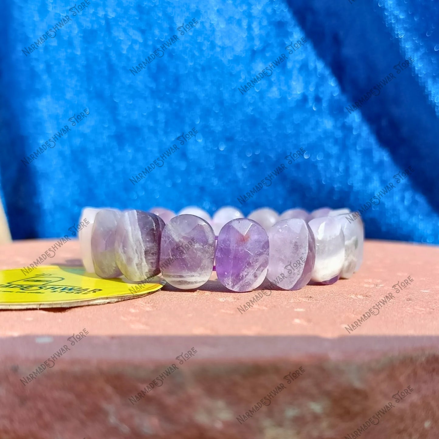 Amethyst Bracelet, Narmadeshwar Store Amethyst, Natural Amethyst Stone, Calming Crystal Bracelet, Intuition Stone Bracelet, Overthinking Relief Bracelet, Anxiety Healing Crystal, Crown Chakra Bracelet, Third Eye Chakra Stone, Purple Crystal Bracelet, Name Energized Bracelet, Spiritual Healing Stones India, Crystal for Sleep and Calmness