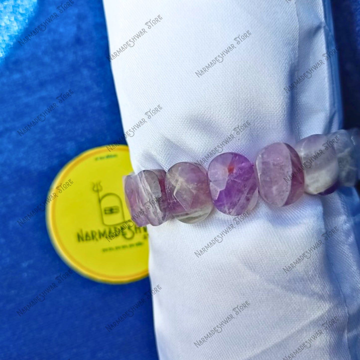Amethyst Bracelet, Narmadeshwar Store Amethyst, Natural Amethyst Stone, Calming Crystal Bracelet, Intuition Stone Bracelet, Overthinking Relief Bracelet, Anxiety Healing Crystal, Crown Chakra Bracelet, Third Eye Chakra Stone, Purple Crystal Bracelet, Name Energized Bracelet, Spiritual Healing Stones India, Crystal for Sleep and Calmness