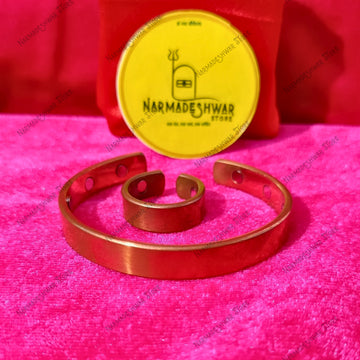 BP and Sugar Control Copper Bracelet And Ring Set pure copper