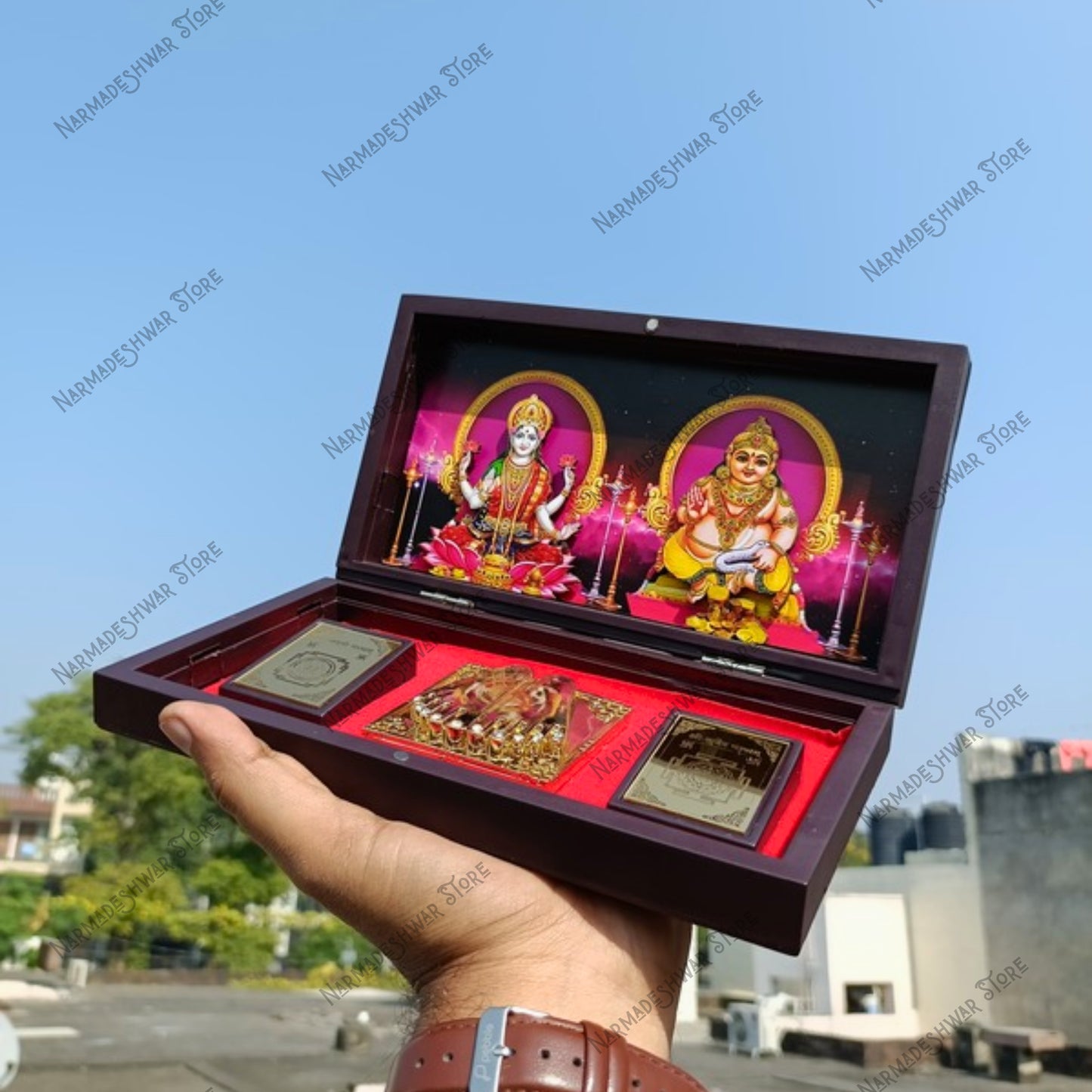 Ganesh Lakshmi Portable Pooja Temple, Lakshmi Ganesh Travel Temple, Narmadeshwar Store Ganesh Lakshmi Mandir, Portable Ganesh Lakshmi Pooja Box, Ganesh Lakshmi Wooden Temple Box, Wealth Lakshmi Ganesh Pooja Mandir, Travel Mandir Ganesh Lakshmi, Car Dashboard Ganesh Lakshmi Temple, Ganesh Lakshmi Swarna Darshan Box, Diwali Gift Lakshmi Ganesh, Home Temple Ganesh Lakshmi, Lakshmi Ganesh Darshan Box, Prosperity Pooja Box Ganesh Lakshmi, Lakshmi Ganesh Premium Pooja Box, Ganesh Lakshmi Gift Temple Box