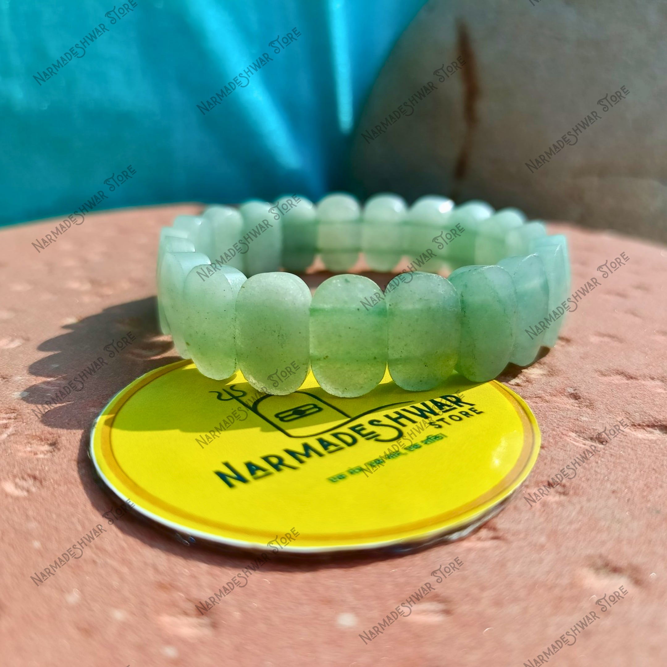 Natural Green Aventurine stone bracelet for positivity and growth