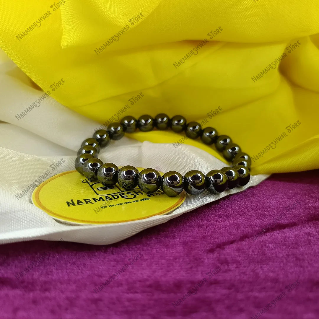 Hematite root chakra bracelet for protection and balance