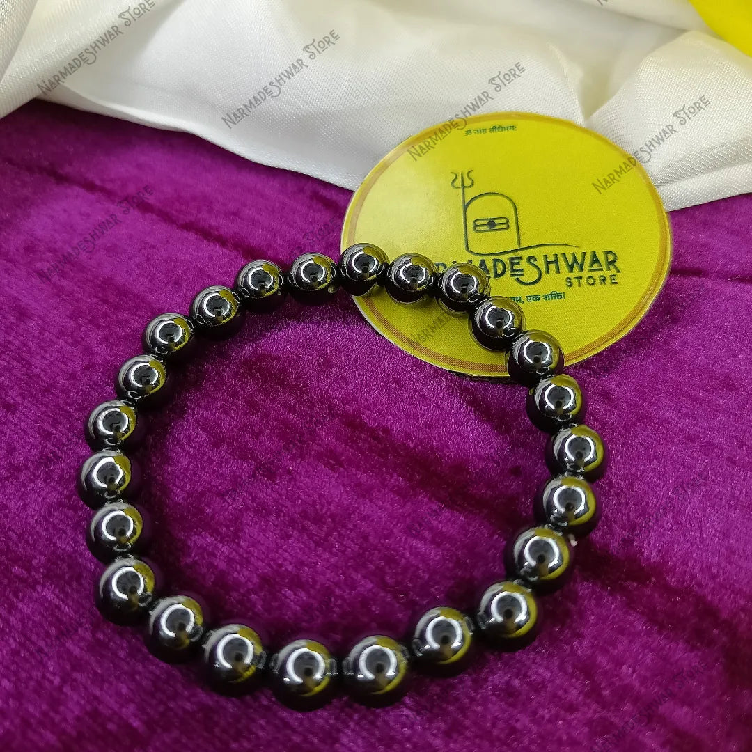 Hematite crystal bracelet by Narmadeshwar Store