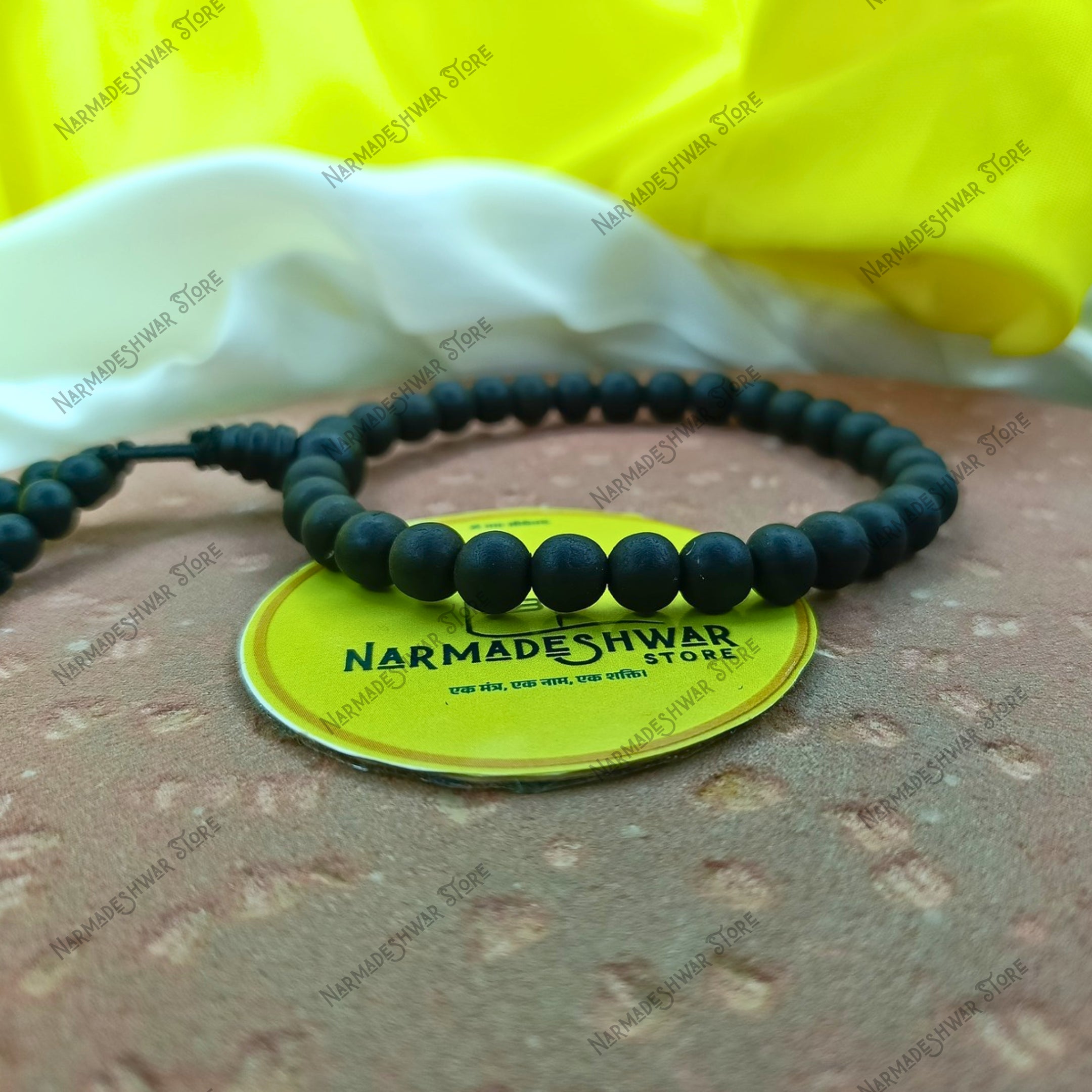 Karungali spiritual protection bracelet worn on wrist