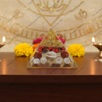Lakshmi Pyramid with Shri Yantra Vedic Energized for Wealth and Prosperity