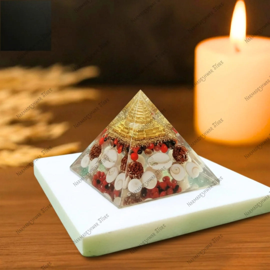 Shri Yantra Lakshmi Pyramid for home office prosperity and success