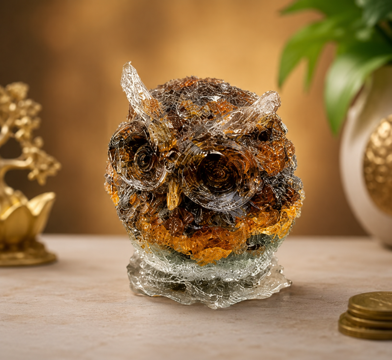 Money Magnet Owl – Vastu Energized Wealth Owl