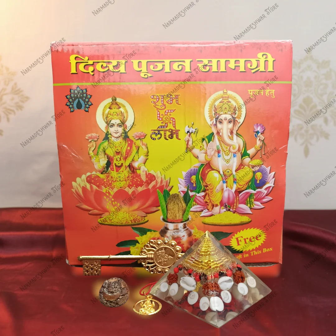 Divya Diwali Poojan Combo Lakshmi Kuber Pooja Kit Vedic Energized