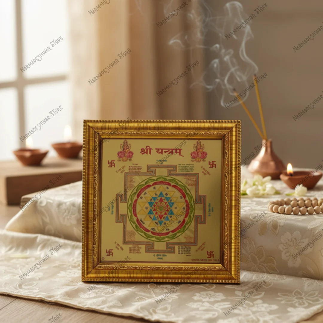 Vastu Shri Yantra wall frame for positive energy and success