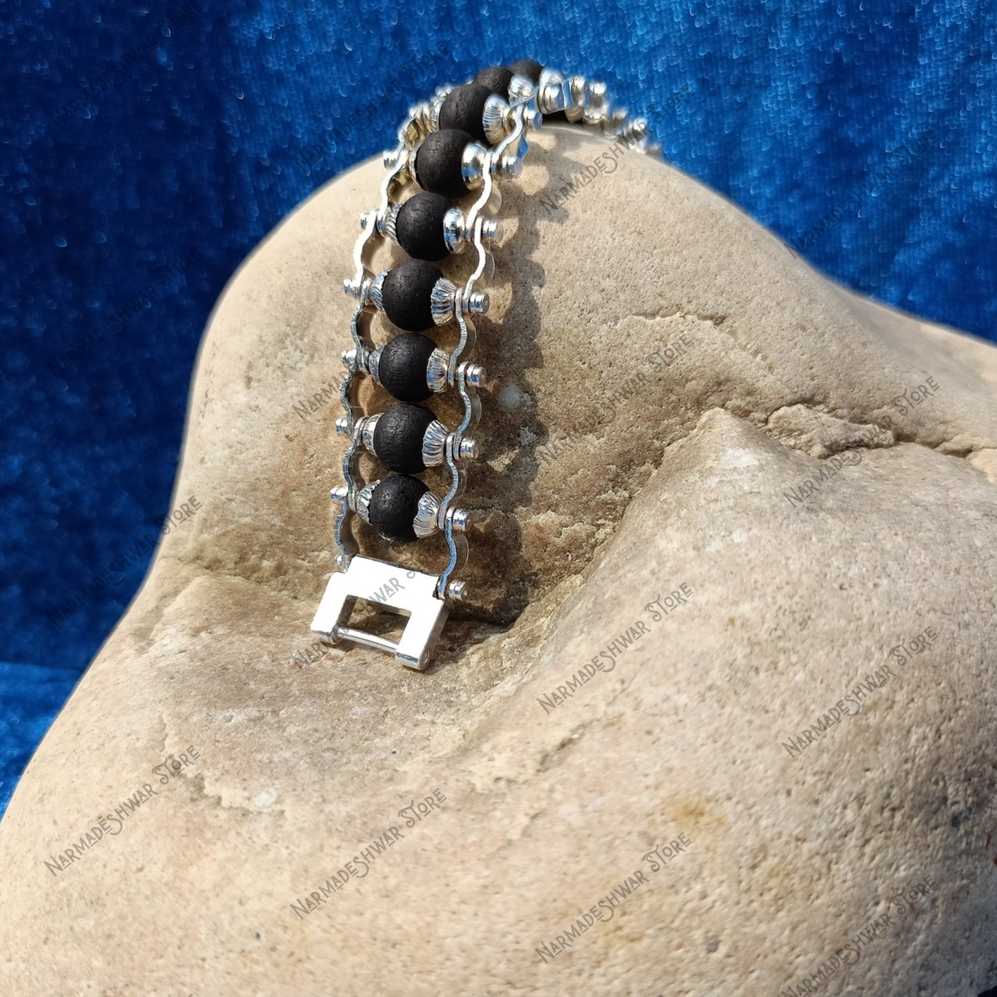 Karungali Bracelet, Silver Plated Karungali Bracelet, Ebony Wood Bracelet, Naam Se Abhimantrit Bracelet, Dr Prabhat Jain Recommended Bracelet, Narmadeshwar Store Karungali, Protection Bracelet, Nazar Dosha Bracelet, Negative Energy Protection, Shani Shanti Bracelet, Rahu Dosh Bracelet, Travel Protection Bracelet, Spiritual Protection Bracelet, Black Energy Removal, Healing Wood Bracelet