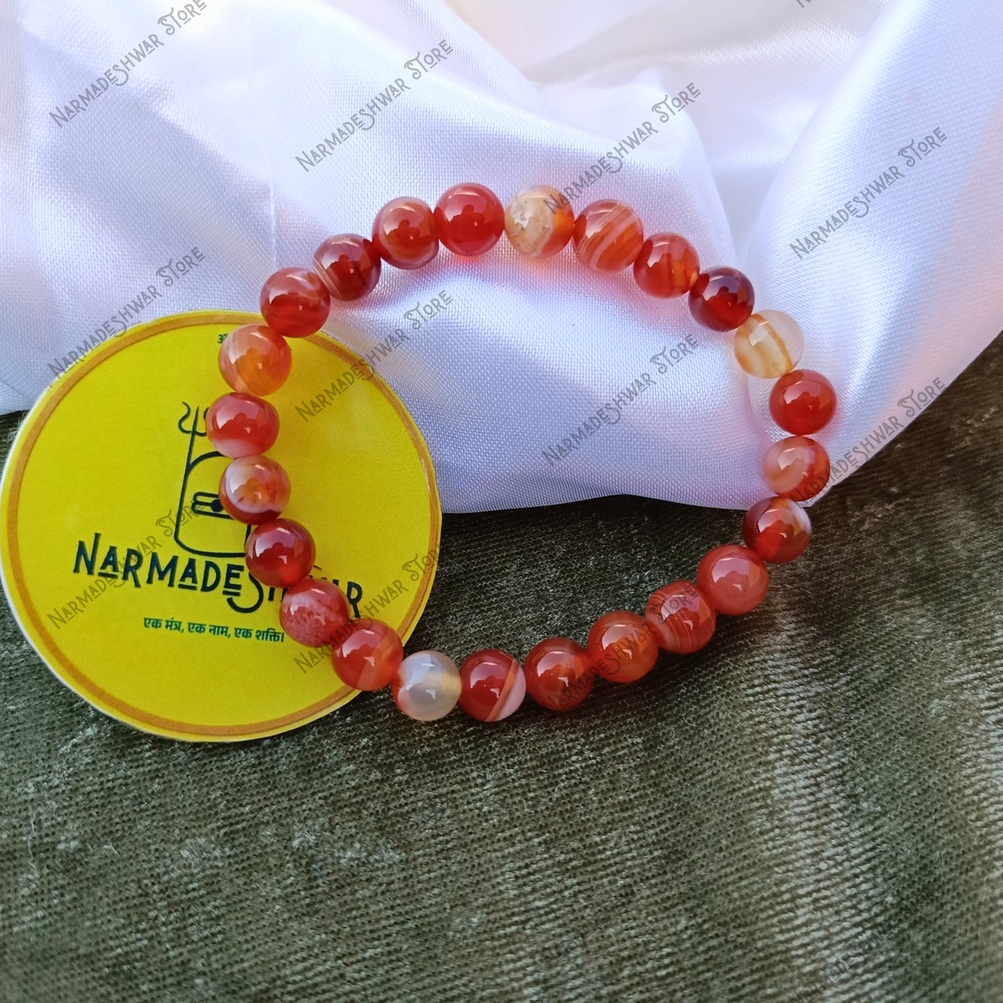 Red Sulemani Bracelet, Sulemani Hakik Bracelet, Naam Se Abhimantrit Bracelet, Dr Prabhat Jain Recommended Bracelet, Narmadeshwar Store Sulemani, Protection Bracelet, Nazar Dosh Bracelet, Emotional Stability Bracelet, Anger Control Bracelet, Negative Energy Protection Stone, Travel Protection Bracelet, Root Chakra Bracelet, Red Agate Bracelet, Spiritual Protection Band
