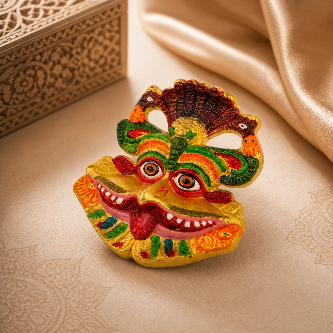 Multicolor Kirti Mukhi Spiritual Face Decor for Negative Energy Protection & Vastu Balance | Decorative Entrance Wall Art