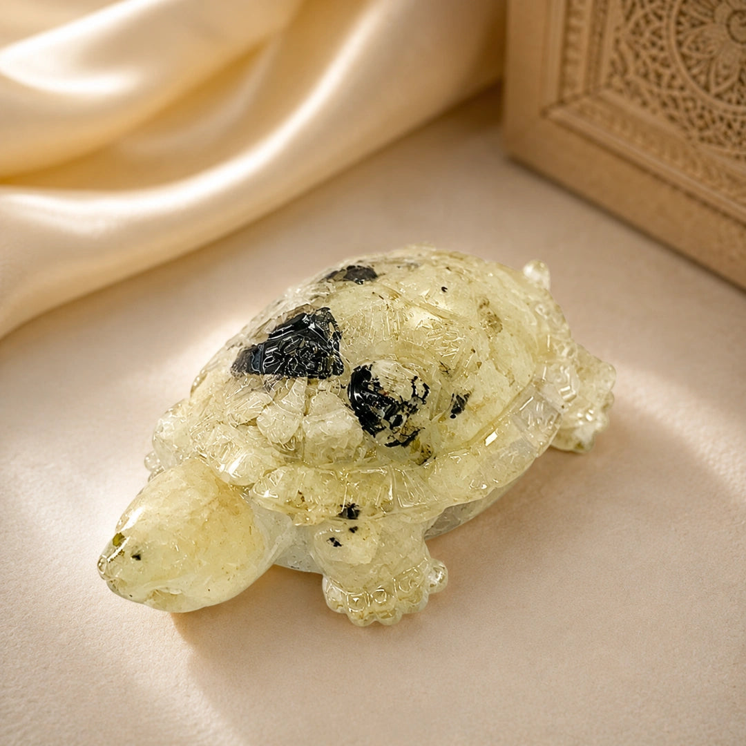 Premium Vastu Tortoise Decor Inspired by Kurma Avatar for Wealth, Harmony & Protection | Spiritual Home Decor Item