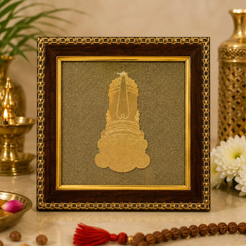 Money Magnet Pyrite Frame – Wealth Attraction & Prosperity Decor